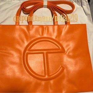 Large Orange Telfar Bag